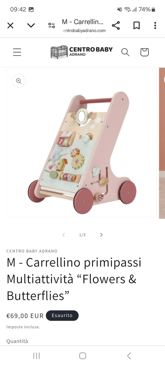 317 carrellino little dutch primi passi rosa