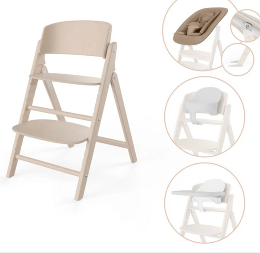 377 - Seggiolone Pappa Click & Fold ALL NATURAL