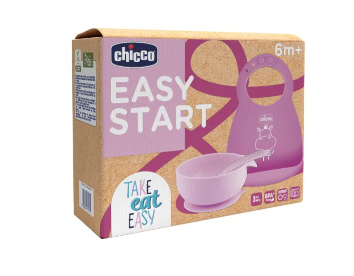 Chicco Set Pappa Silicone Easy Start