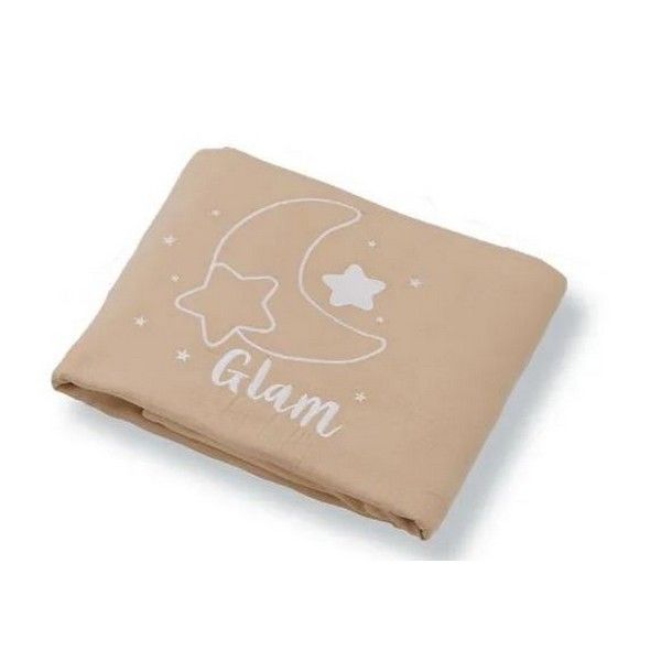 326 lenzuolo culla glam mussola tortora