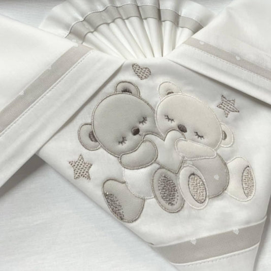 374 LENZUOLO LETTINO P.PALLINA TORTORA