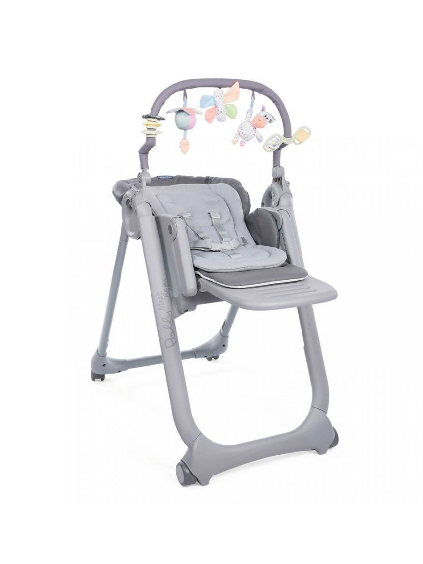 347 seggiolone pappa chicco polly magic grafite
