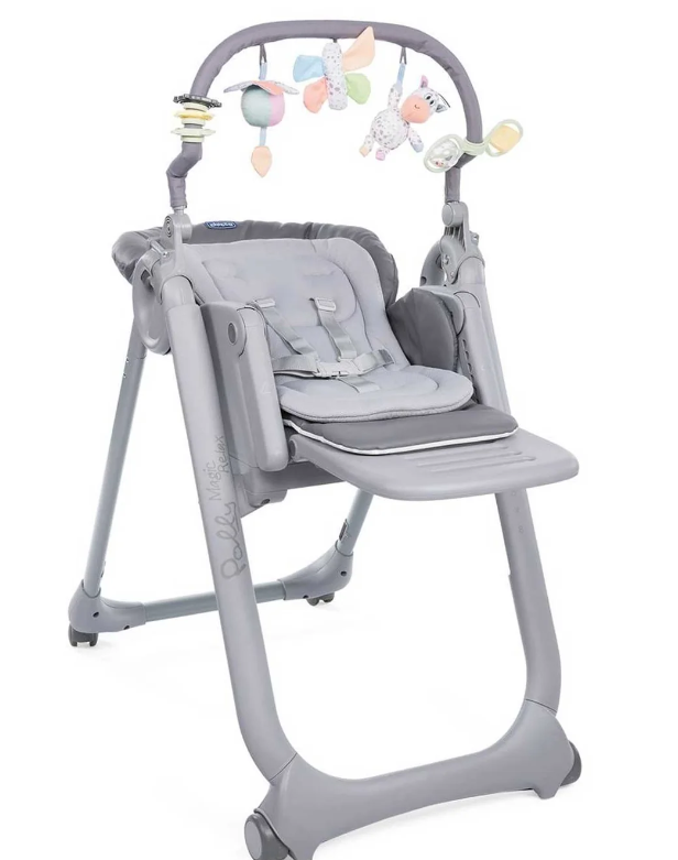 seggiolone pappa chicco polly magic grafite 295