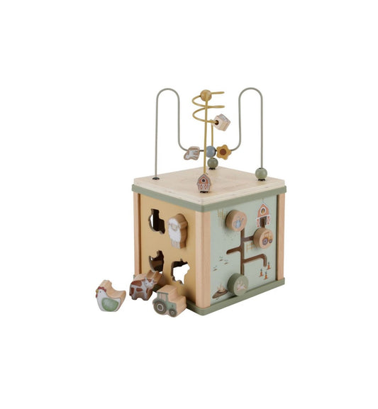 364 GIOCO LITTLE DUTCH CUBO IN LEGNO FATTORIA