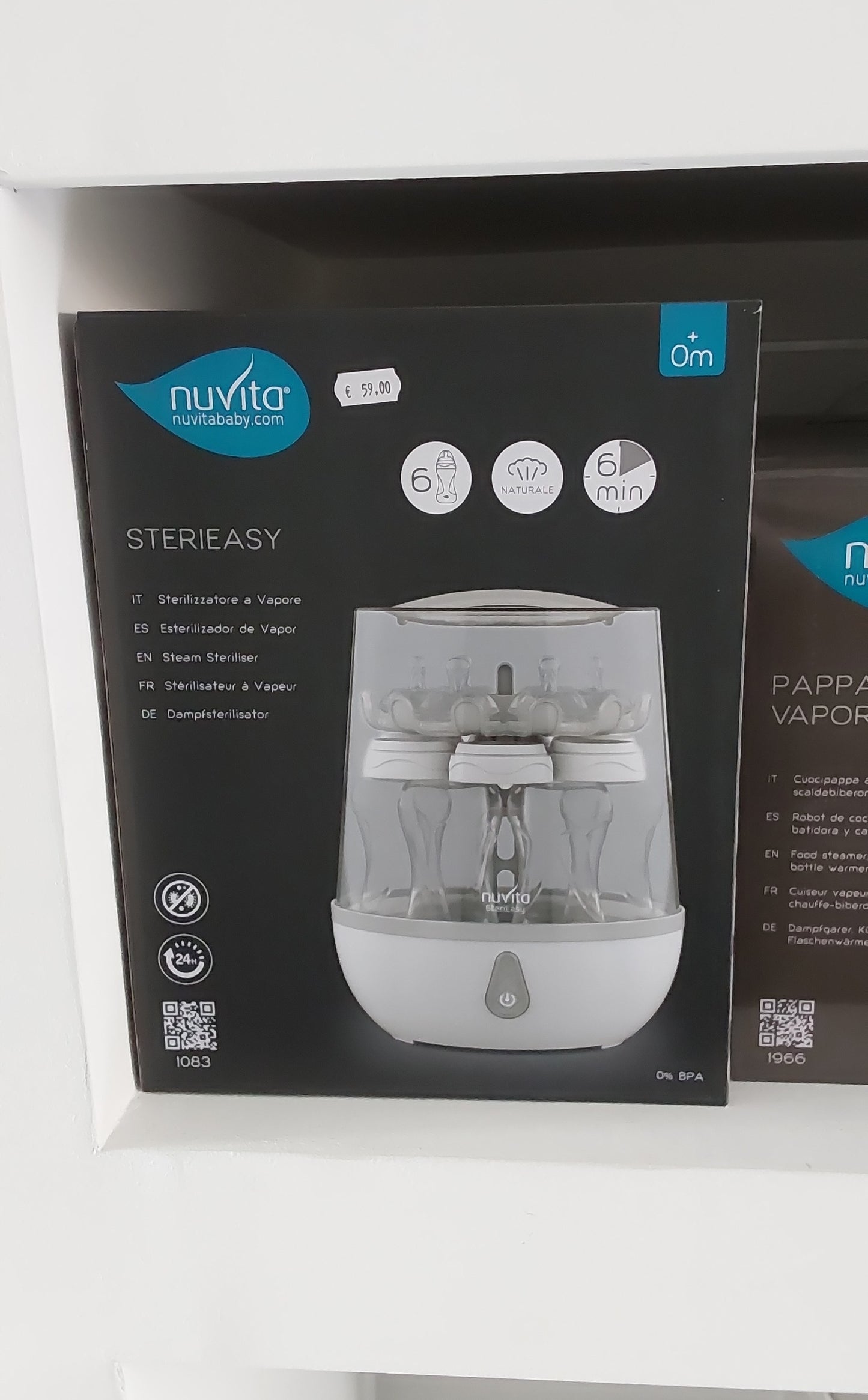 319 sterilizzatore nuvita elettrico