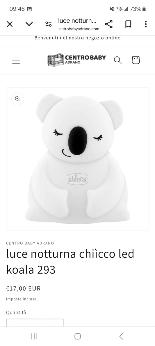 317 luce notturna chicco led koala