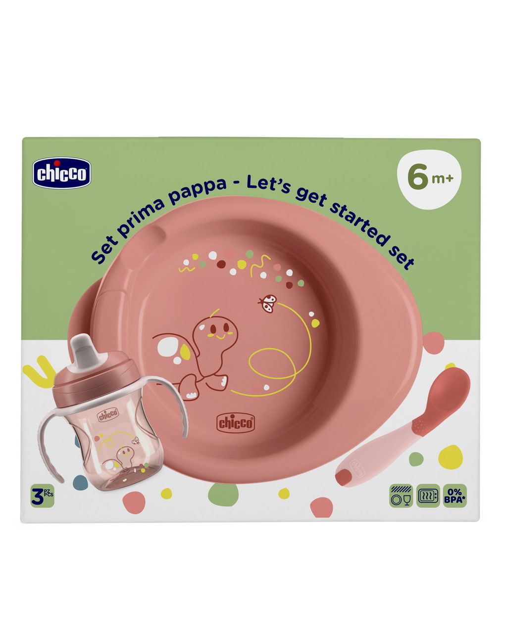 474- SET PAPPA CHICCO EASY MEAL ROSA