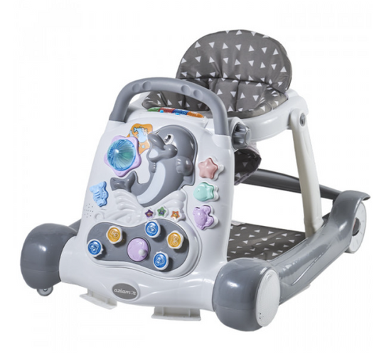 337 - Aziamor Girello Flipper Multiattività 3 in 1 colore Grigio