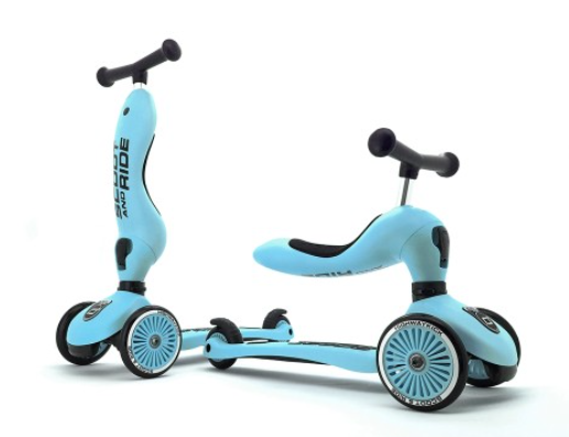 355 - Monopattino 2 in 1 Scoot & Ride azzurro