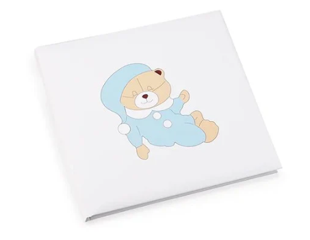 357 - album diario mendozzi orso stampato azzurro
