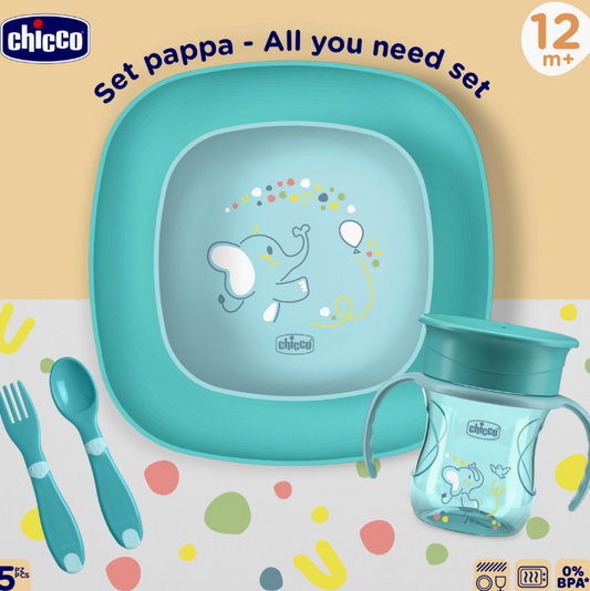 375 - SET PAPPA CHICCO VERDE