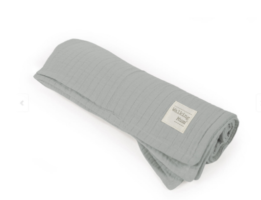 378 - Walking Mum Coperta / Mussola Eco Mum Cloud VERDE