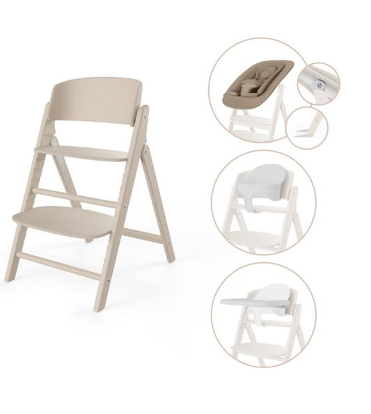 398 - SEGG. PAPPA CYBEX CLICK E FOLD ALL NATURAL 4 IN 1