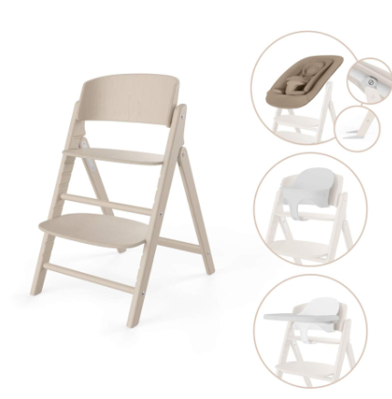 417 - SEGG. PAPPA CYBEX CLICK E FOLD ALL NATURAL 4 IN 1