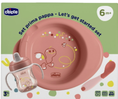 418 - SET PAPPA CHICCO PAPPACALDA ROSA