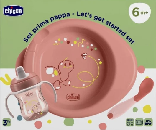 436 - SET PAPPA CHICCO ROSA