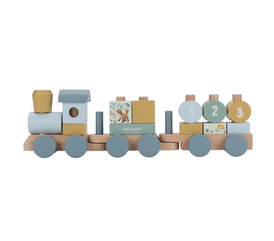 Trenino in Legno Little Dutch Con Costruzioni