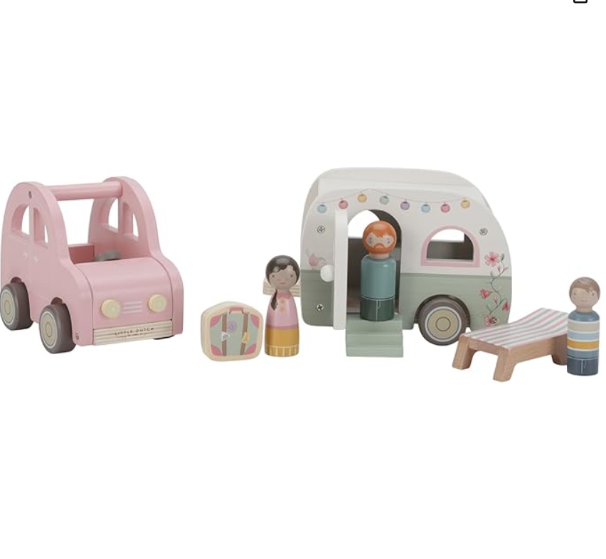 Little Dutch Car with Caravan