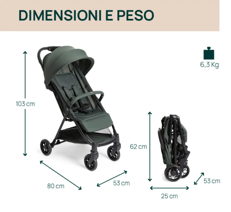passeggino  leggero urbino chicco