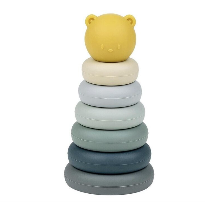 Nattou Gioco di impilamento Silicone multicolore