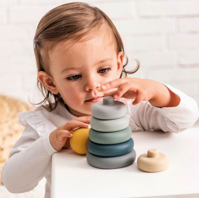 Nattou Gioco di impilamento Silicone multicolore