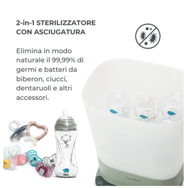 Sterilizzatore con Asciugatura 2 in 1 SteriDry - Nuvita