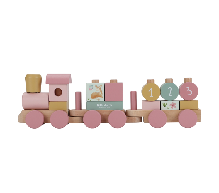 Trenino in Legno Little Dutch Con Costruzioni