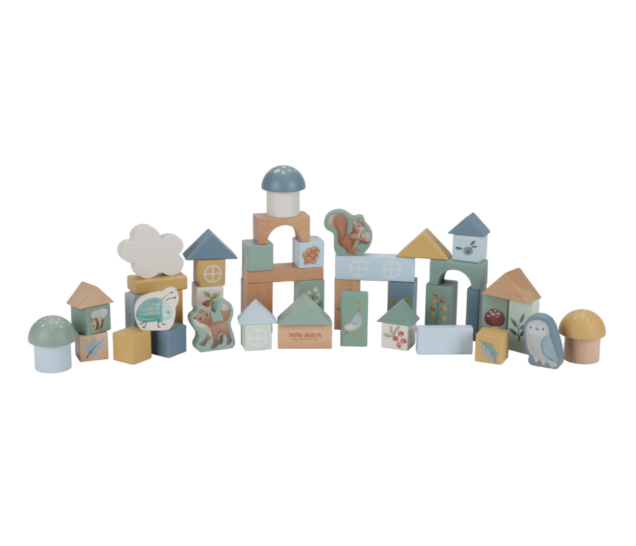 Cubetti da costruzione Little Dutch Forest Friends Little Dutch