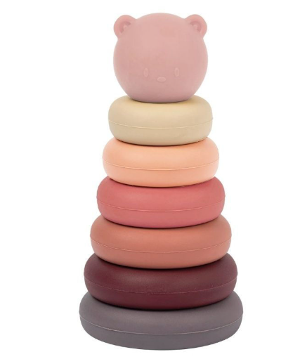 Nattou Gioco di impilamento Silicone multicolore