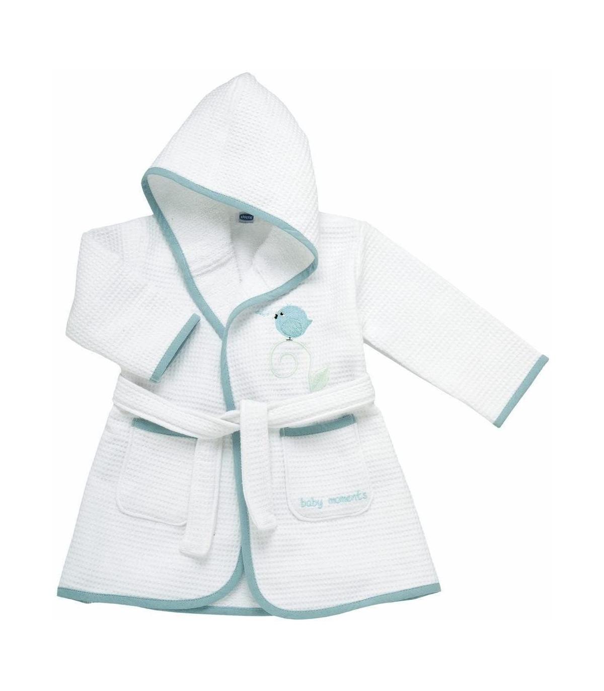 364 accappatoio chicco 12m+ piquet azzurro