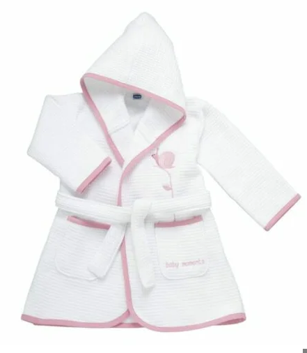 262 - accappatoio chicco piquet 12m+ rosa