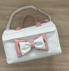 257	 borsa biribo' fiocco rosa