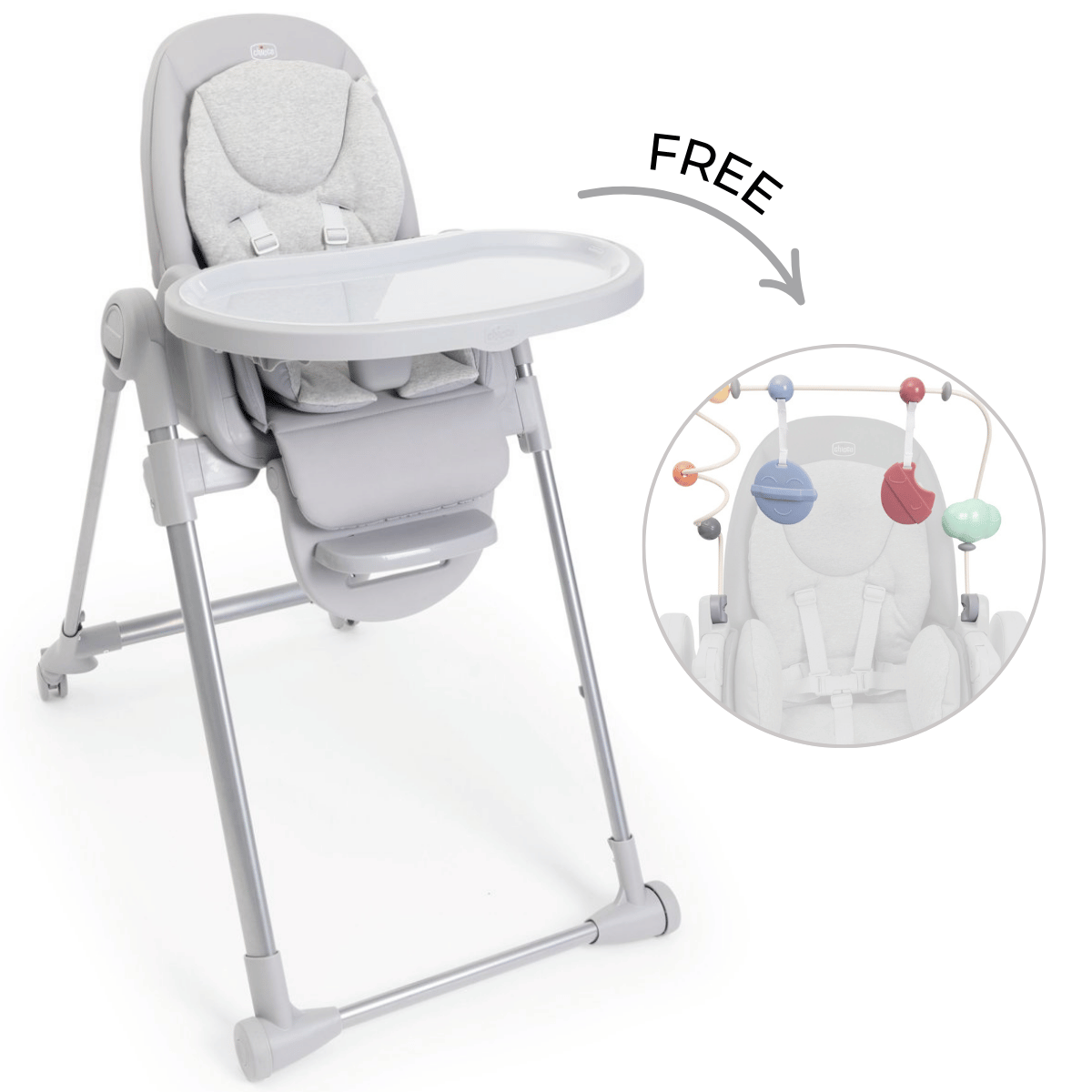 484 seggiolone pappa chicco polly armonia steel