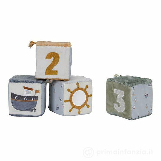 354 gioco little dutch softes cubes azzurro