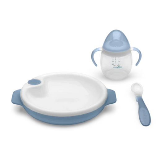 255 - set/ pappa nuvita azzurro