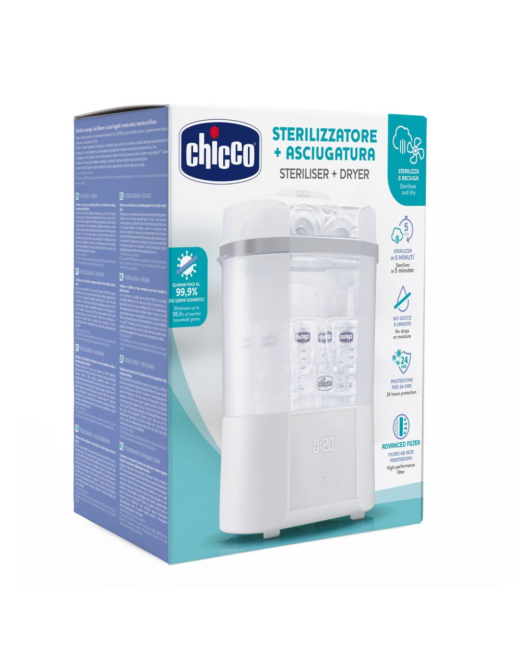 419 STERILIZZATORE CHICCO CON ASCIUGATURA